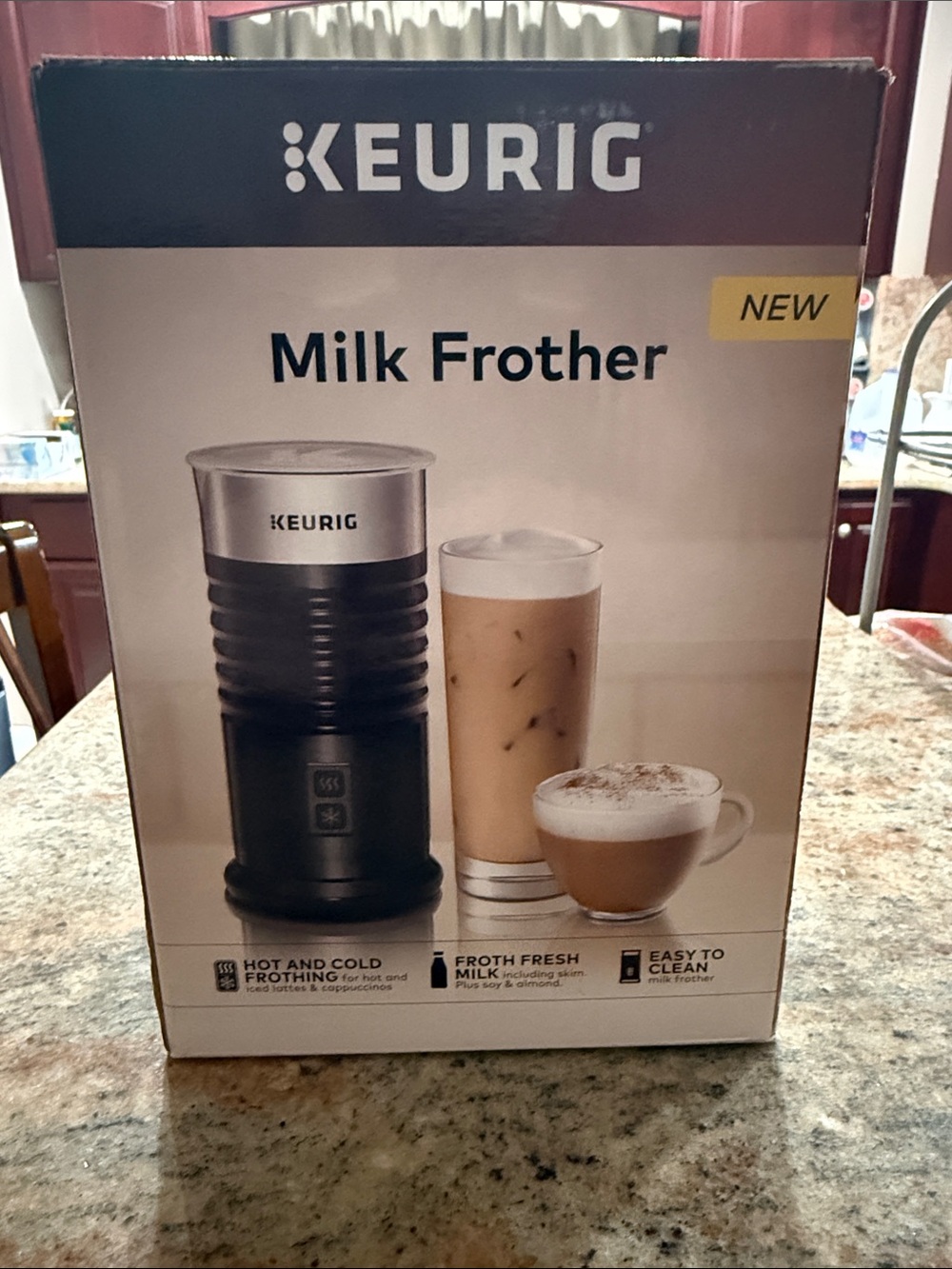 NWT Keurig Black and Silver Milk Frother